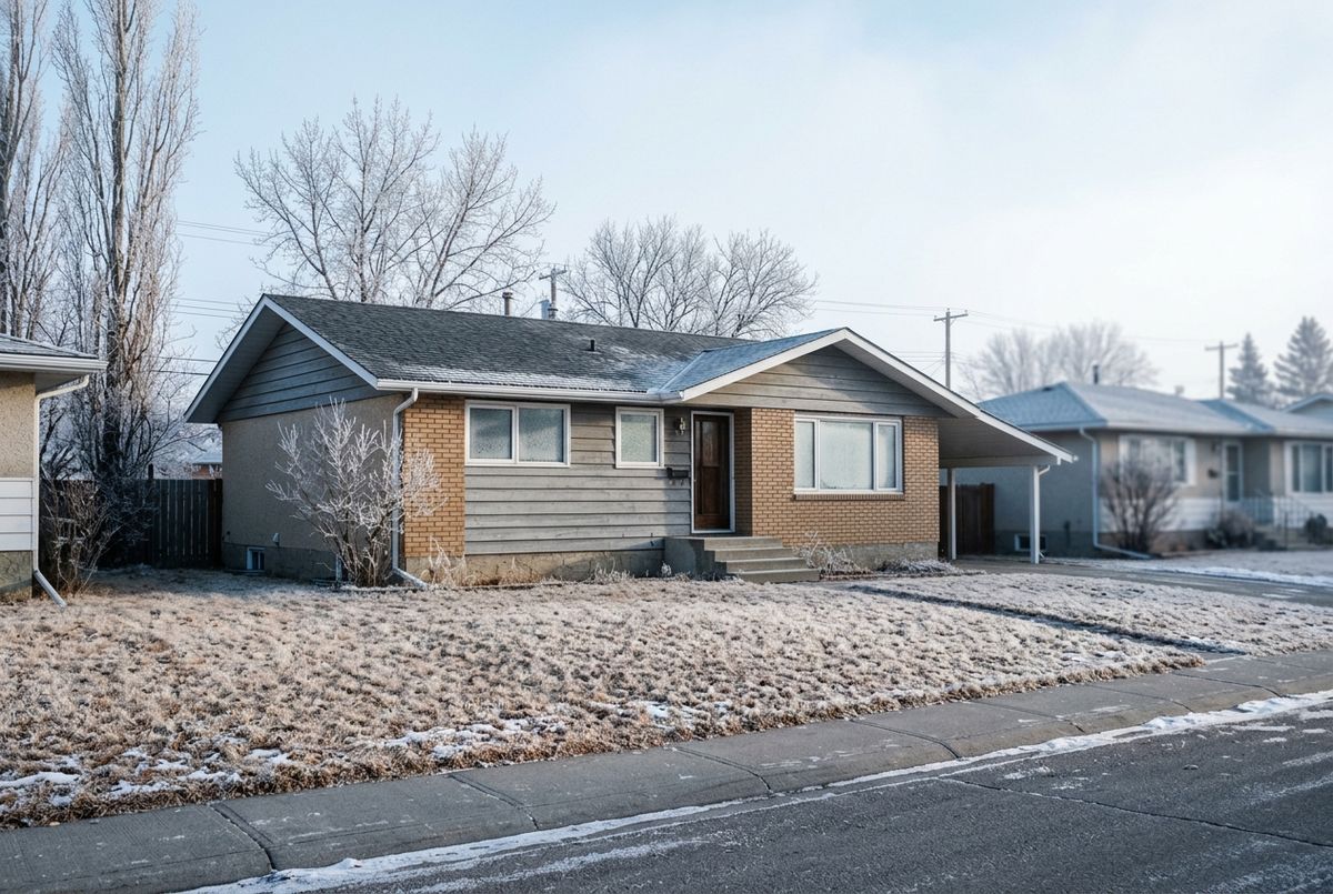 A basement sewer cleanout opened for thawing during a Calgary cold snap